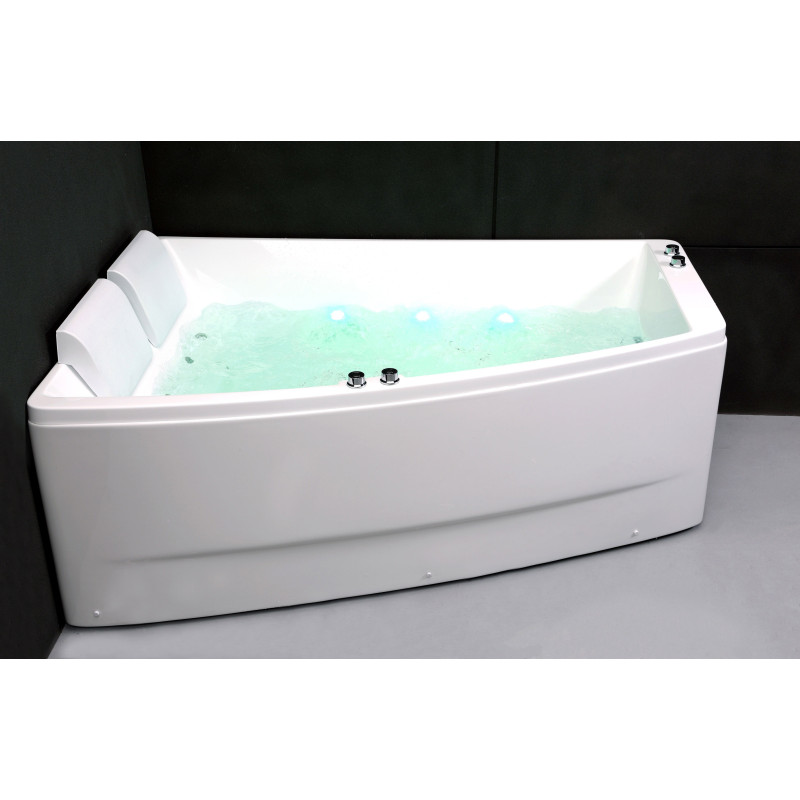 Baignoire balnéo duo + tablier - Sangha - mur à droite - 170 x 70 / 120 cm - SPALINA