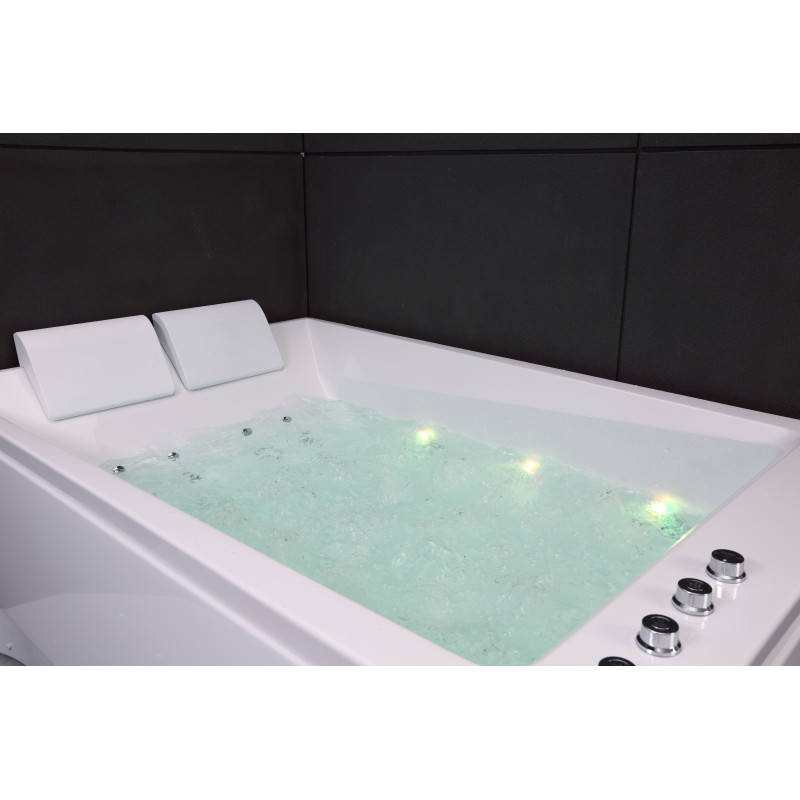 Baignoire balnéo duo + tablier - 180 x 120 cm - Kensho - SPALINA