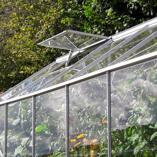 Lucarne en aluminium anodisé pour serres de jardin Natura LAMS