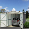 Garage métal anthracite 22,63m² + kit d'ancrage inclus - YARDMASTER