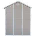 Abri de jardin en résine beige 3,65m² + kit de fondation - JOBU