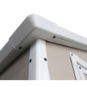 Abri de jardin en résine beige 5,32m² + kit de fondation - JOBU