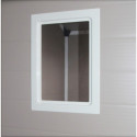 Abri de jardin en résine beige 5,32m² + kit de fondation - JOBU