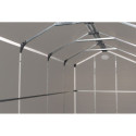 Abri de jardin en résine beige 6,99m² + kit de fondation - JOBU