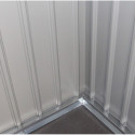 Abri de jardin métal 8,84m² FIRST anthracite + kit d'ancrage X-METAL