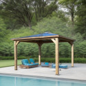 Pool house en bois thermo traité 12,32m² BLUETERM - HABRITA