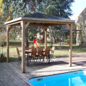 Pool house en bois thermo traité 12,32m² BLUETERM - HABRITA
