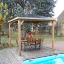 Pool house en bois thermo traité 12,32m² BLUETERM - HABRITA