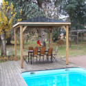 Pool house en bois thermo traité 12,32m² BLUETERM - HABRITA
