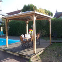Pool house en bois thermo traité 12,32m² BLUETERM - HABRITA