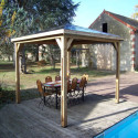 Pool house en bois thermo traité 12,32m² BLUETERM - HABRITA