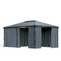Rideaux en polyester gris pour pergola  et Martinique™ 5000 et Milano™ 4300 - Palram