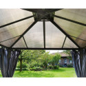 Rideaux en polyester gris pour pergola  et Martinique™ 5000 et Milano™ 4300 - Palram