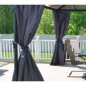 Rideaux en polyester gris pour pergola  et Martinique™ 5000 et Milano™ 4300 - Palram