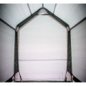 Abri de jardin en toile renforcée verte toit 2 pentes 3,35m² HABRITA