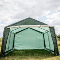 Abri de jardin en toile renforcée verte toit 2 pentes 13,30m² HABRITA