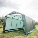Abri de jardin en toile renforcée verte toit 2 pentes 18,60m² HABRITA