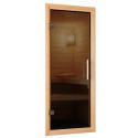 Sauna traditionnel VARIADO 2 à 3 places 68mm sans couronne - avec porte moderne KARIBU