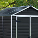 Abri de jardin en polycarbonate 3,97m² Skylight Midnight Grey - Palram