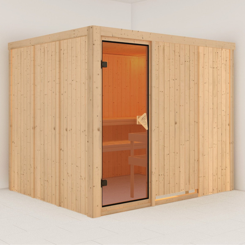Sauna traditionnel modulable GOBIN 3 à 4 places 68mm KARIBU