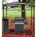 Carport barbecue en acier gris - Habrita