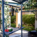 Carport barbecue en acier gris - Habrita