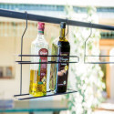 Carport barbecue en acier gris - Habrita