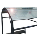 Carport barbecue en acier gris - Habrita