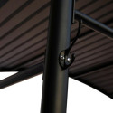 Carport barbecue en acier gris - Habrita