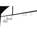 Carport barbecue autoportant 3,94m² double toit en acier galvanisé - Habrita