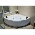 Baignoire balnéo + robinetterie + tablier - 150x150cm - Athol - DOCCELLI