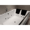 Baignoire balnéo duo + tablier + robinetterie - 180 x 120 cm - Navarino - DOCCELLI