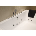 Baignoire balnéo duo + tablier + robinetterie - 180 x 120 cm - Navarino - DOCCELLI