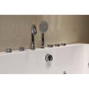 Baignoire balnéo duo + tablier + robinetterie - 180 x 120 cm - Navarino - DOCCELLI