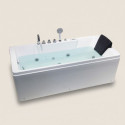 Baignoire balnéo + robinetterie + tablier - 170x80cm - Ceylan - DOCCELLI