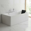 Baignoire balnéo + robinetterie + tablier - 170x80cm - Ceylan - DOCCELLI