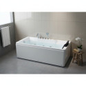 Baignoire balnéo + robinetterie + tablier - 170x80cm - Ceylan - DOCCELLI
