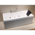Baignoire balnéo + robinetterie + tablier - 170x80cm - Ceylan - DOCCELLI
