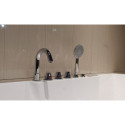 Baignoire balnéo + robinetterie + tablier - 170x80cm - Ceylan - DOCCELLI
