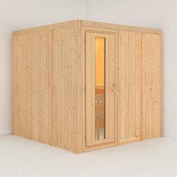 Sauna traditionnel modulable RODIN 5 à 6 places 68mm KARIBU