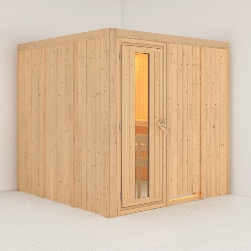 Sauna traditionnel modulable RODIN 5 à 6 places 68mm KARIBU