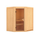Sauna traditionnel d'angle TAURIN 3 à 4 places 68mm KARIBU