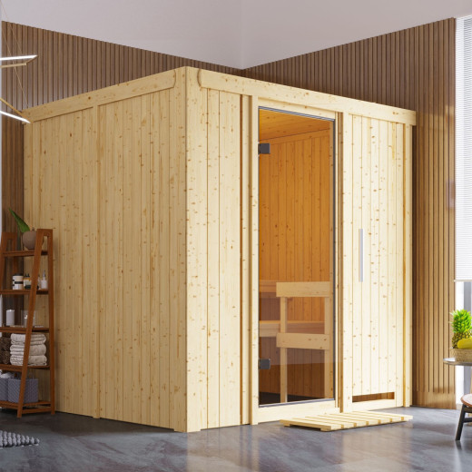 Sauna traditionnel modulable SODIN 3 à 4 places 68mm KARIBU