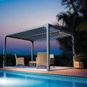 Pergola bioclimatique aluminium antracite 10,80m² - HABRITA