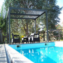 Pergola bioclimatique aluminium antracite 10,80m² - HABRITA