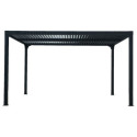 Pergola bioclimatique aluminium antracite 10,80m² - HABRITA
