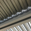 Pergola bioclimatique aluminium antracite 10,80m² - HABRITA