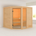 Sauna traditionnel d’angle Tabea Woodfeeling - 2 à 3 places 38mm KARIBU
