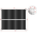 Pergola bioclimatique aluminium anthracite 10,80m² + rideau gris - HABRITA