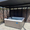 Pergola bioclimatique aluminium anthracite 10,80m² + panneaux moucharabieh - HABRITA
